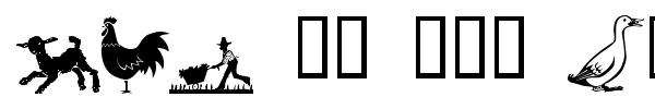 LCR on the Farm font preview